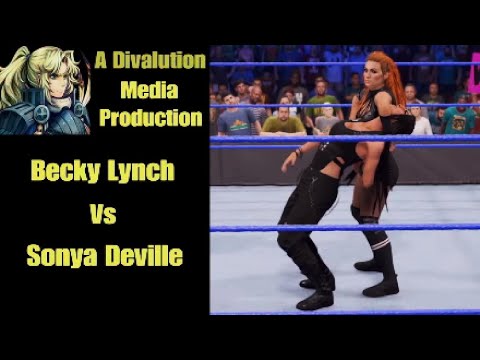 WWE 2K22 Becky Lynch Vs Sonya Deville - Wrestling Superstar Match
