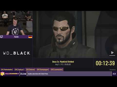 Deus Ex: Mankind Divided [Any%] by Heinki - #ESASummer19