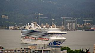 🔴 LIVE: Emerald Princess Cruise Ship in Vancouver Harbour | Canada Place | Alaska Cruise Ship May 19