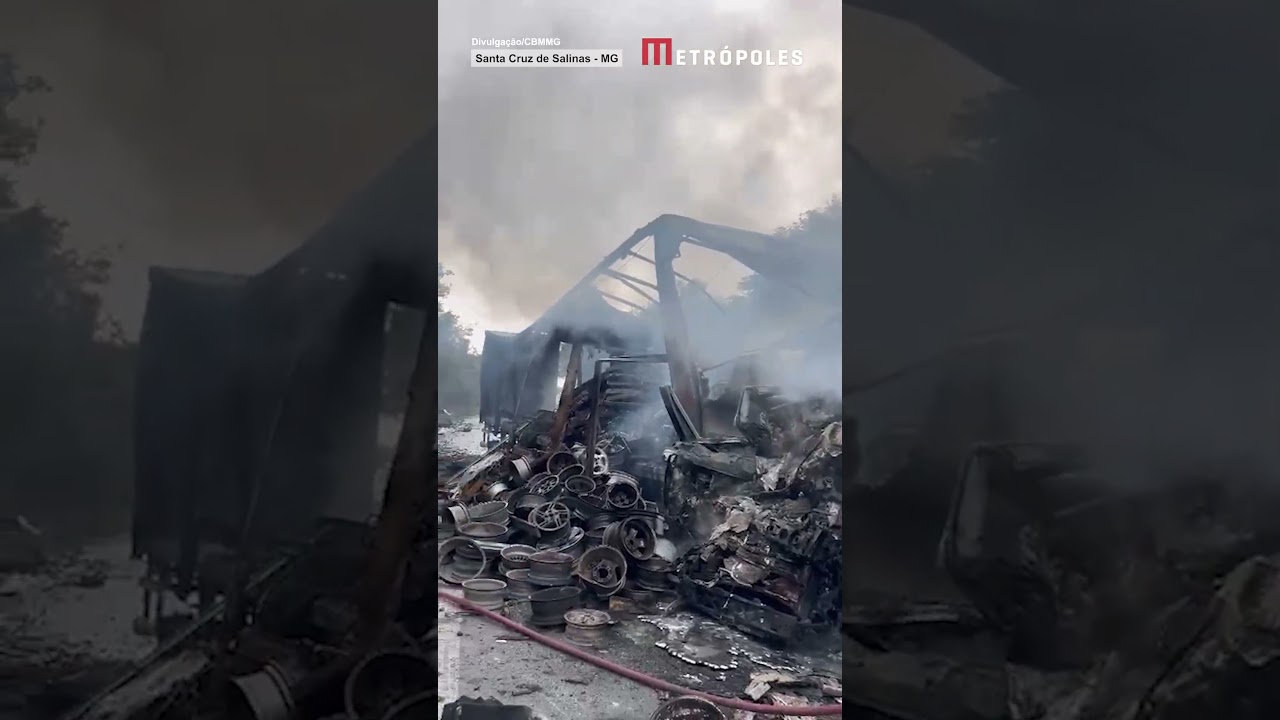 Imagens mostram cenário de destruição após acidente que matou 8 em MG