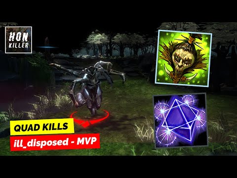 HoN Arachna GEOMETER'S BANE with SHRUNKEN HEAD - MVP