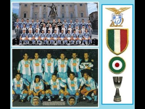 S.S. Lazio 1999-2000 TRIPLETE ITALIANO (Scudetto, Coppa Italia, Supercoppa Italiana) Servizi RAI DS