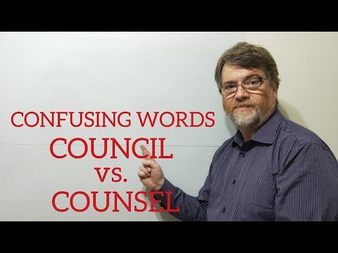 英語家庭教師ニックPレッスン(351) カウンシルとカウンセルの違い (English Tutor Nick P Lesson (351) The Difference Between Council and Counsel)