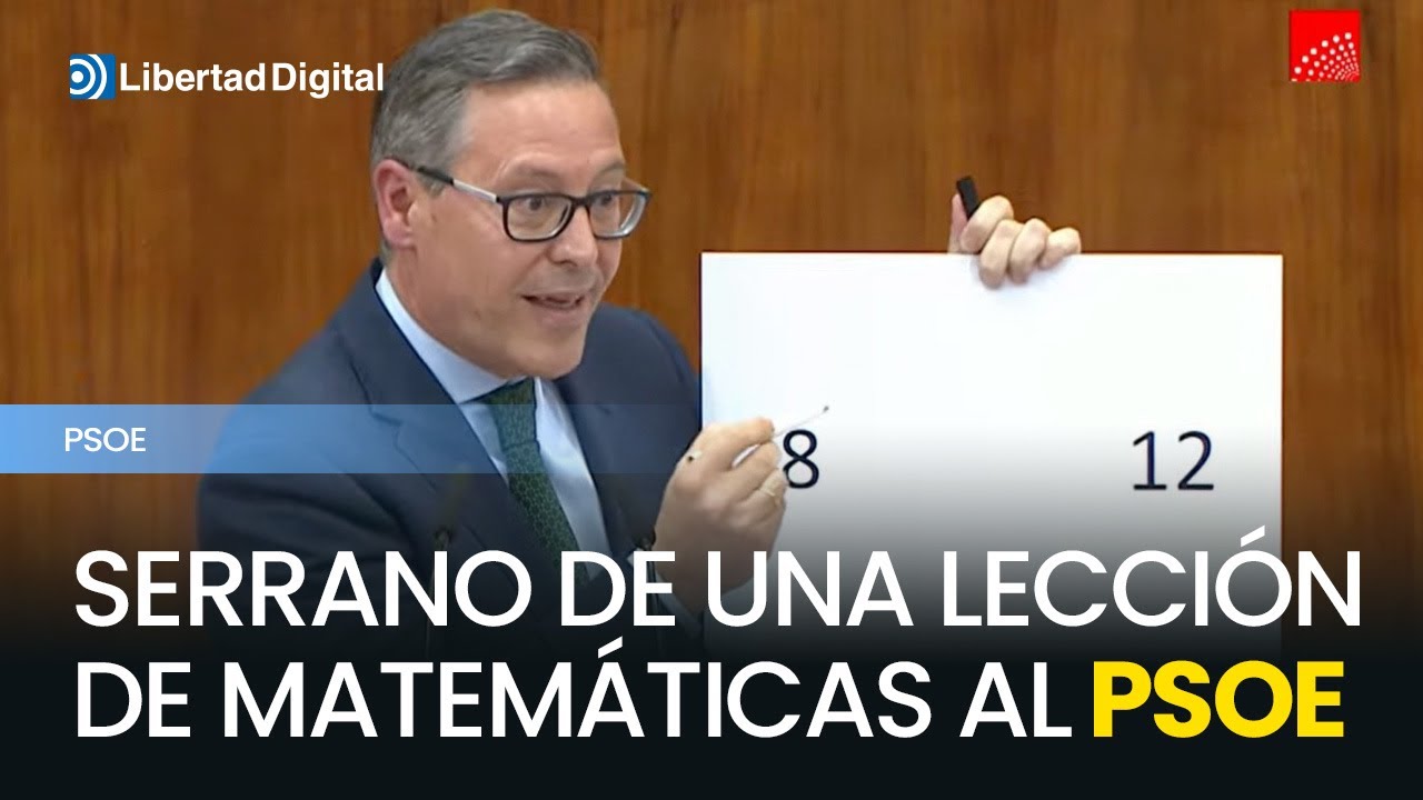 La lección magistral de Alfonso Serrano al PSOE con una clase de matemáticas