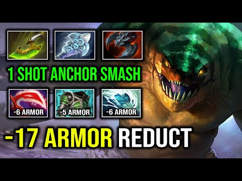 WTF 17 Armor Reduction Desolator AC 1 Shot Anchor Smash 1v5 Tank Carry Tidehunter Dota 2