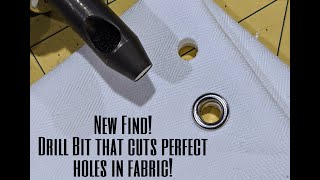 EASIEST way to make holes for grommets & eyelets in thick, layered fabric!  Corsets, Home Decor, etc