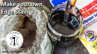 How to make your own leather edge stain