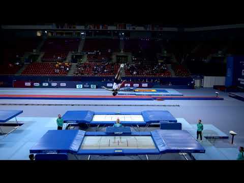 MUSSABAYEV Danil (KAZ) M - 2022 Trampoline Worlds, Sofia (BUL) - Q Trampoline Exercise 2