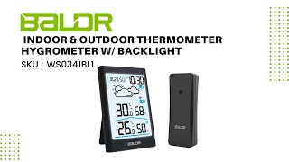 BALDR Indoor/Outdoor Wireless Weather Station (White)