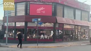 Vídeo promocional de Gala de la Fiesta de la Primavera de CMG se proyecta en Ushuaia