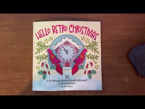 Flip Through | Jen Racine Hello Retro Christmas | Adult Coloring