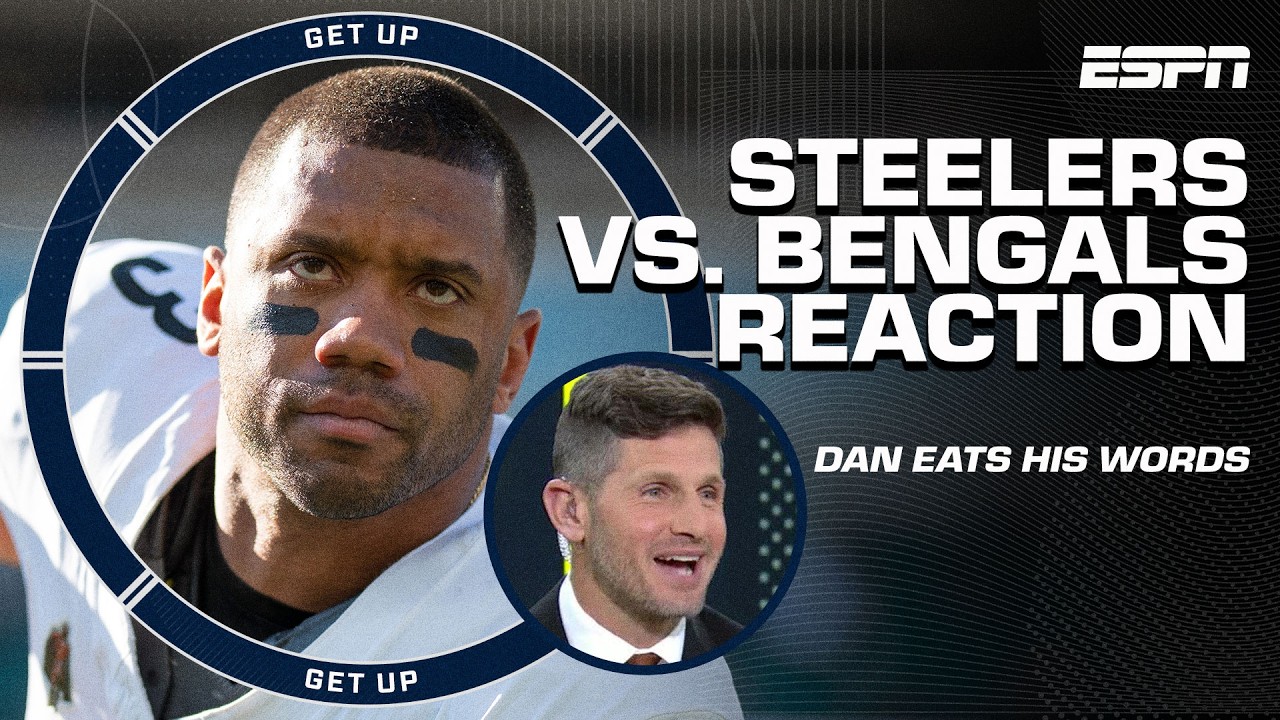 Dan Orlovsky EATS HIS WORDS 😳 'STEELERS DESERVE THEIR FLOWERS after that win!' 💐 | Get Up