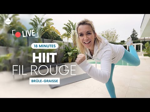 HIIT FIL ROUGE en LIVE ! Brûler les graisses 🔥 - Jessica Mellet - Move Your Fit
