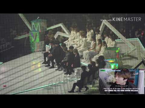 Idol reaction to bts vcr at mma2019