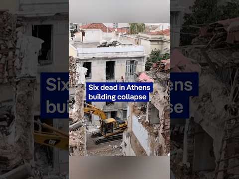 Six dead in Athens building collapse | DW News