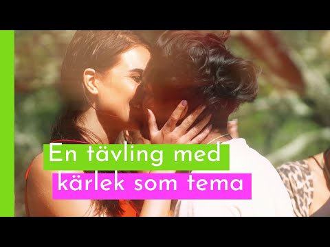 Deltagarna kärlekshyllar varandra i tävlingen Love Bombing I Love Island Sverige 2018 (TV4 Play)