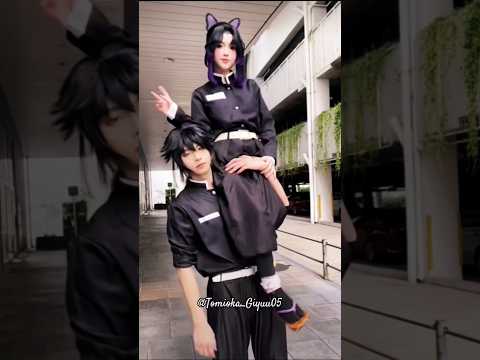 🌊 ~ Giyu Strength Feat. GiyuShino ~ 🌊 || #demonslayer #cosplay #shinobu #giyu #fyp #love #strength