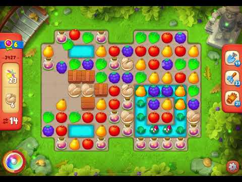 GardenScapes Level 3427 no boosters (25 moves)