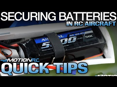 Securing a Battery in your RC Aircplane | Quick Tip | Motion RC