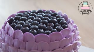 블루베리가 카스테라를 만나 한송이 장엄한 꽃이 되었습니다. 블루베리케이크/ Blueberry cake could become a Magnificent flower.