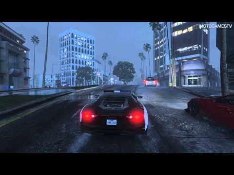 GTA V [PC] - Police Lamborghini Aventador Mod