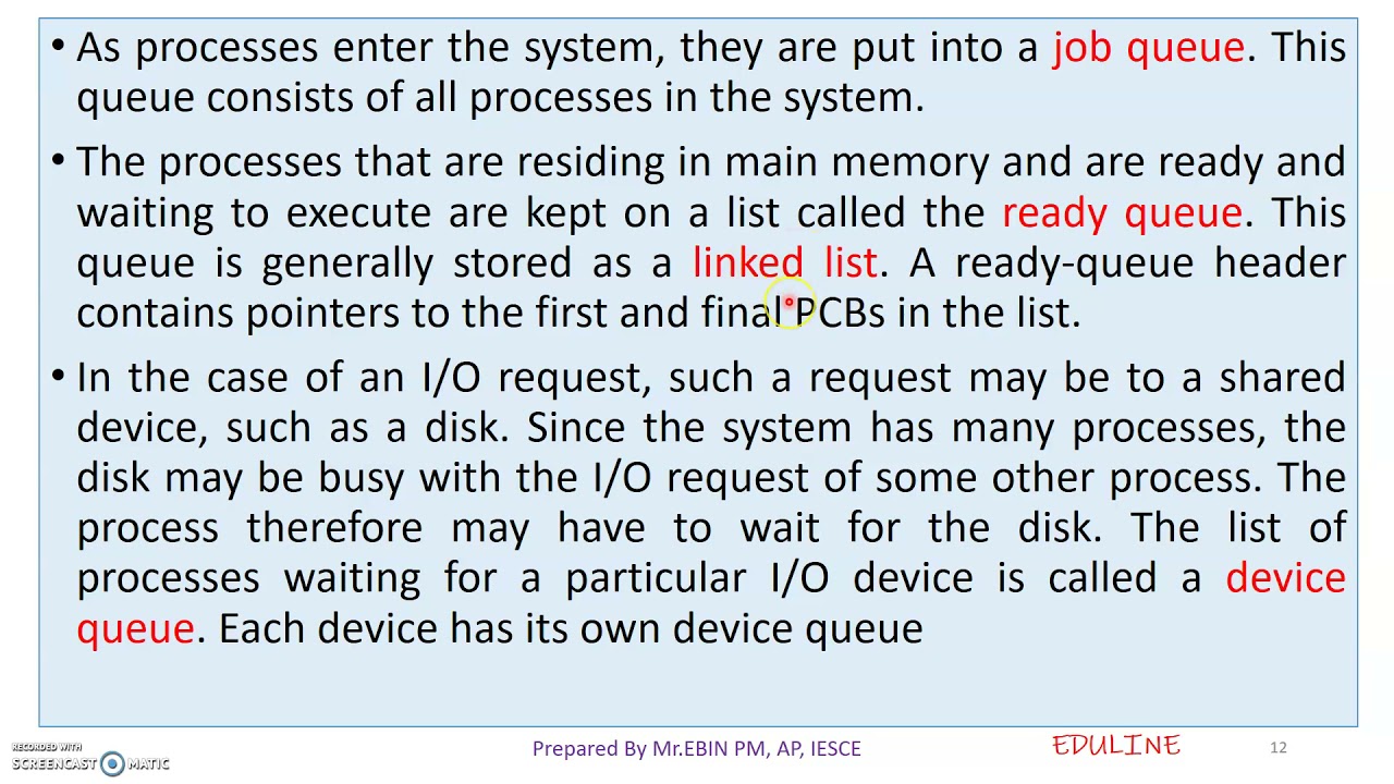 MODULE 2 - TOPIC 4 - PROCESS SCHEDULING
