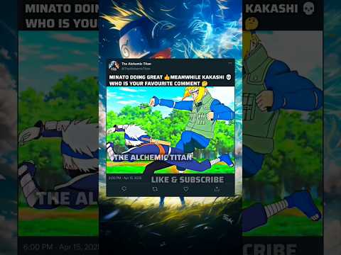 Minato Training Vs kakashi training his students 💯 #naruto #kakashi #minato
