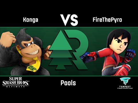 Konga (Donkey Kong) vs FireThePyro (Mii Brawler) - Pools - Evergreen Rising #9