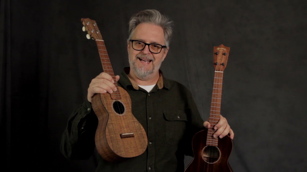 Ukulele Review: Martin Streetmaster T1 Tenor and Martin 0XK Concert Ukuleles - YouTube