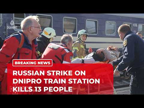 Russian drone strike on Ukraine's Dnipro train station kills at ...