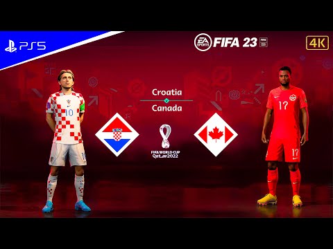 FIFA 23 - Croatia vs Canada | World Cup Semi- Final 2022 | PS5 Gameplay [4K60]