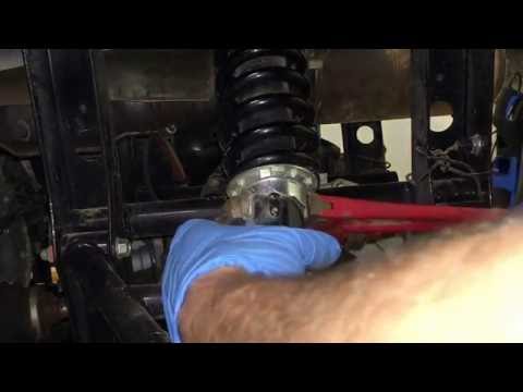 Honda Pioneer Rear Shock Adjustment 101. No spanner wrench. Hondasxs Forum