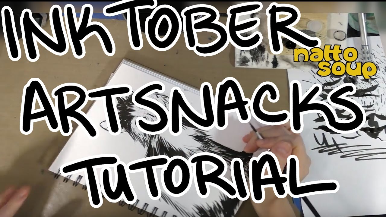 Brush Inking Tips with the ArtSnacks Inktober Box