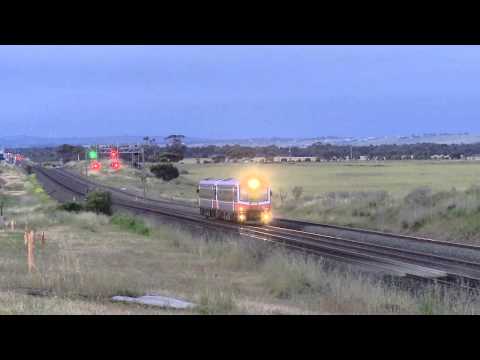 V/line "Sprinter" passenger railcars in the early morning - PoathTV Trains in Australia