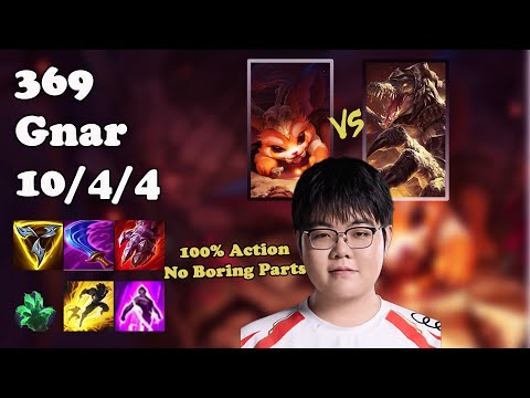 🔥 369 Gnar Top | Korea Grandmaster Solo Queue | Patch 25.08 | League of Legends 🔥