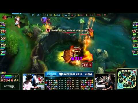 IEM 2016 SKT vs FNC Game 1 Grand Final Highlight HD