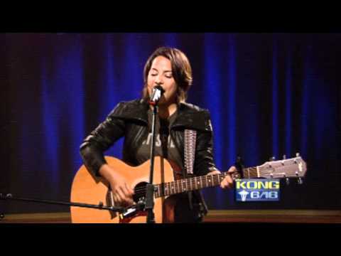 Vicci Martinez of the Voice sings in the KING 5 studios