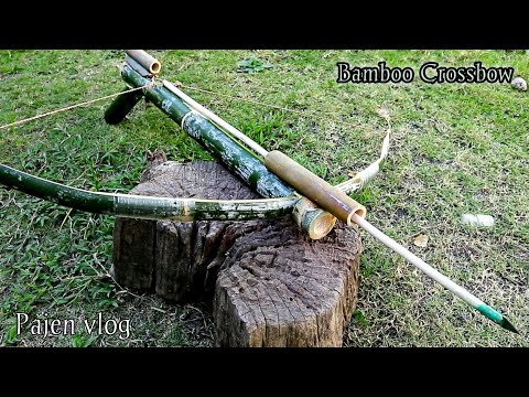 Easy ways to Make a Crossbow From Bamboo - creative ideas from bamboo