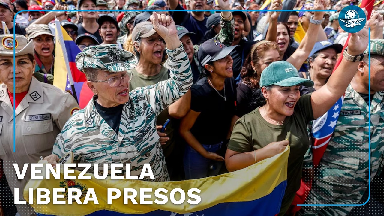 Venezuela anuncia liberación de algunos presos como “gesto para consolidar la paz”