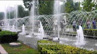 Video : China : Fountains in ChaoYang Park, BeiJing 北京