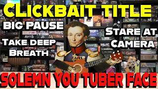Click bait title - Solemn you tuber expression
