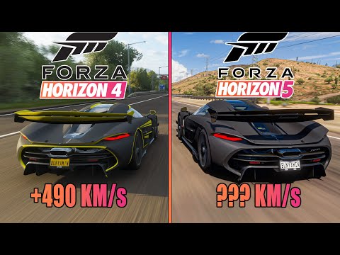 Koenigsegg Jesko Comparison Forza Horizon 4 VS Forza Horizon 5