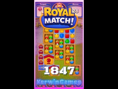 Royal Match Level 1847 - No Boosters Gameplay