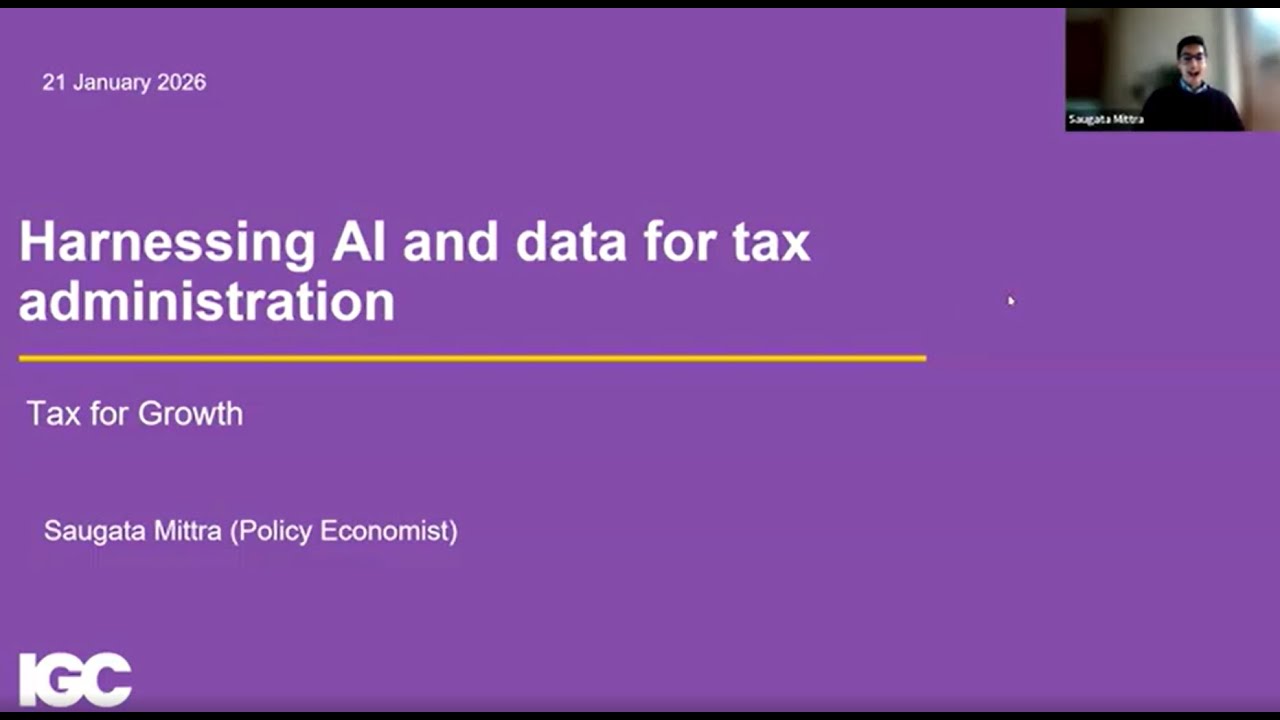 Webinar recording: Harnessing AI and data for tax administration