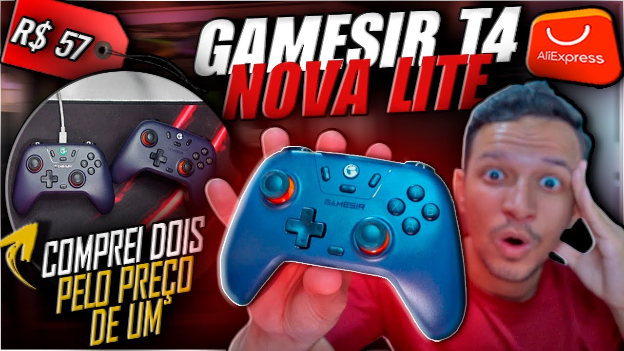 O GAMESIR T4 NOVA LITE NESSE PREÇO É UMA INSANIDADE!😮TEM HALL EFFECT e MUITOS RECURSOS!😍 REVIEW✍️
