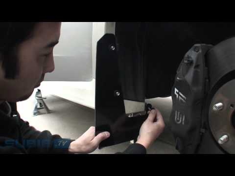Rally Armor Urethane Mudflap Install - 2011 Subaru WRX STi Sedan