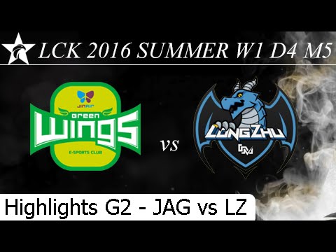 JAG vs LZ Game 2 Highlights - W1 D4 M5 LCK Summer 2016 - Jin Air Greenwings vs Longzhu
