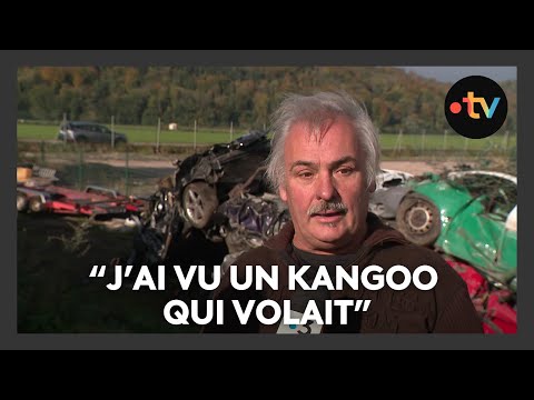 The cars of this garage's customers were crushed