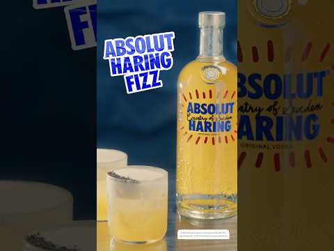 Absolut Haring Fizz - A Cocktail inspired by Keith Haring #absolutvodka #cocktail #keithharing