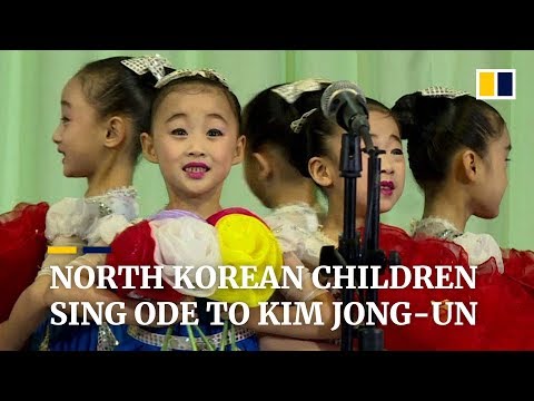North Korean children sing ode to Kim Jong-Un